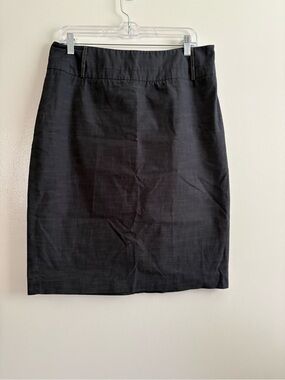 Rafaella 12 Pencil Skirt Dark Bluish Gray with Denim-Like Apperance